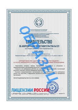 Свидетельство аккредитации РПО НЦС Чехов Сертификат РПО